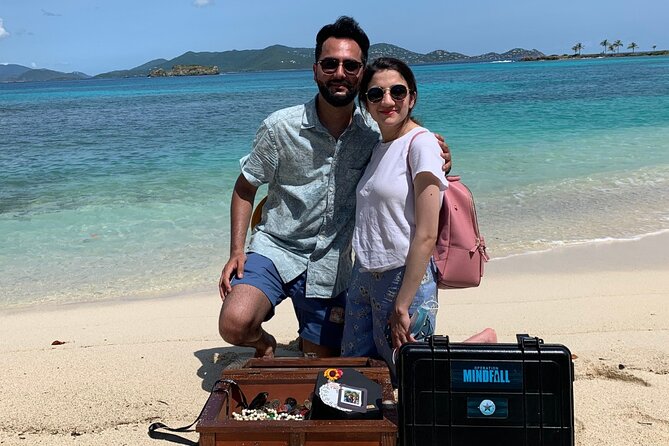Augmented Reality Secret Agent Treasure Hunt in St Thomas - The beach ending and the buried treasure