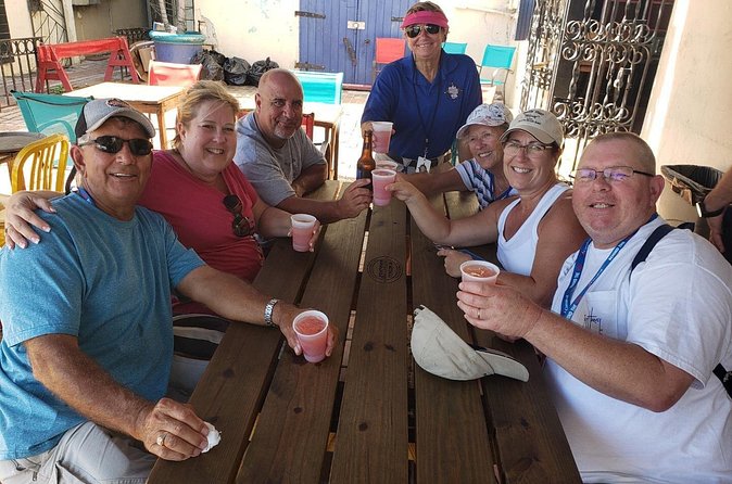 Fantastic St. Thomas Race - Refreshments at the surprise finish