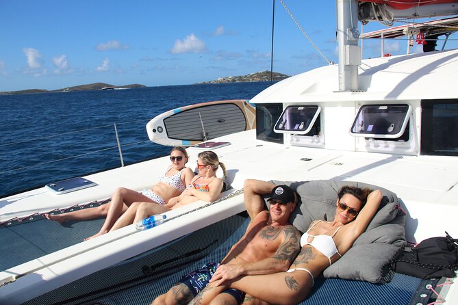 Full Day Private Charter on Luxury Catamaran Sailing. - Morning food, lunch, and the drink setup