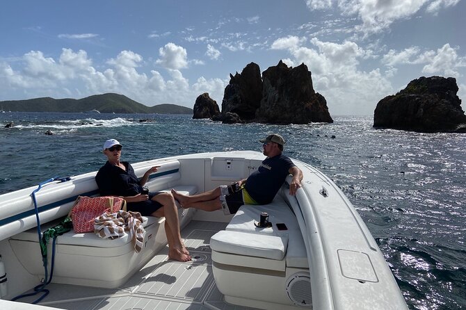 Full Day Snorkeling and Beach Hopping- 37' Intrepid - Morning Snorkeling Around St Thomas or St John