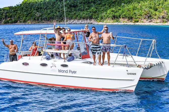 Full or Half Day Private Power Catamaran- USVI Beach and Snorkel - Key points at a glance
