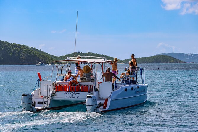 Full or Half Day Private Power Catamaran- USVI Beach and Snorkel - The captains shape the experience