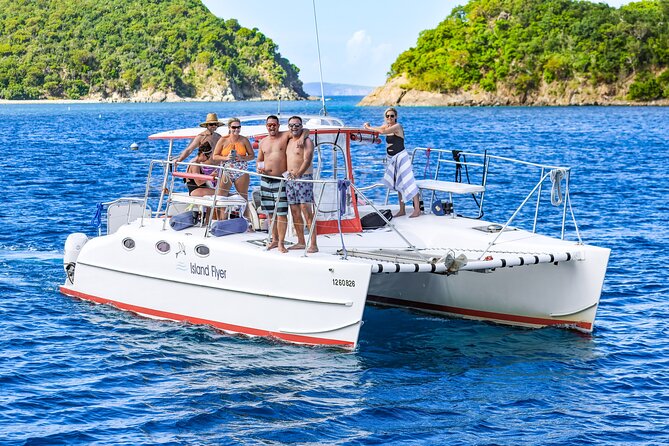 Full or Half Day Private Power Catamaran- USVI Beach and Snorkel - Comfort on a full seven-hour day