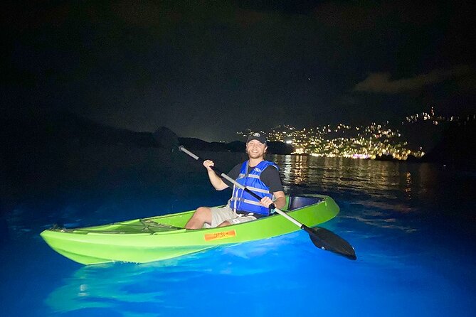 Glow Boats LED Night Kayak from Marriott Frenchman's Cove - Paddling into the evening light