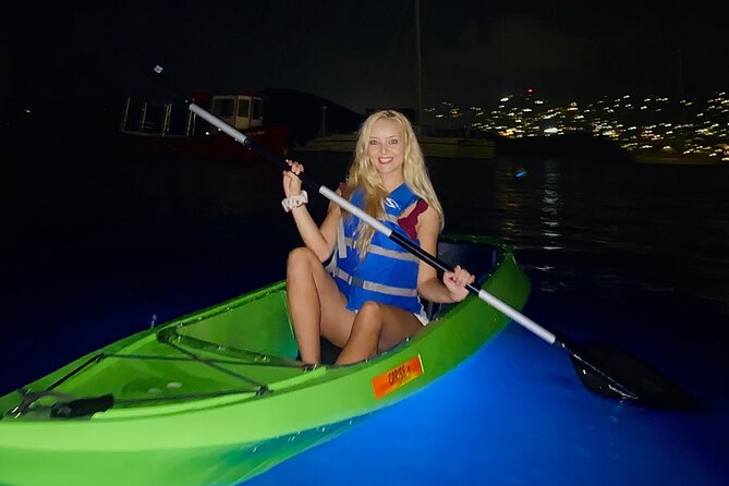 Glow Boats LED Night Kayak, Marriott Frenchman's Cove Dock, USVI - How the LED Kayak Changes the Experience