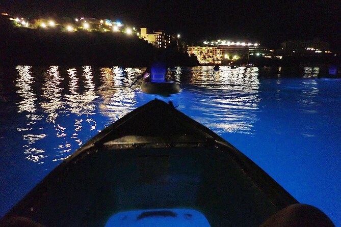 Glow Boats LED Night Kayak, Marriott Frenchman's Cove Dock, USVI - Charlotte Amalie Harbour from Water Level