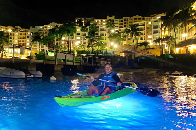 Glow Boats LED Night Kayak, Marriott Frenchman's Cove Dock, USVI - The Short Safety Briefing and First Paddle Strokes