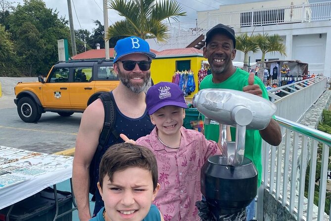 Half Day Cultural Jeep Beach Adventure - 4 Hr Tour St. Thomas - Mountain Top: big views and a famous banana daiquiri