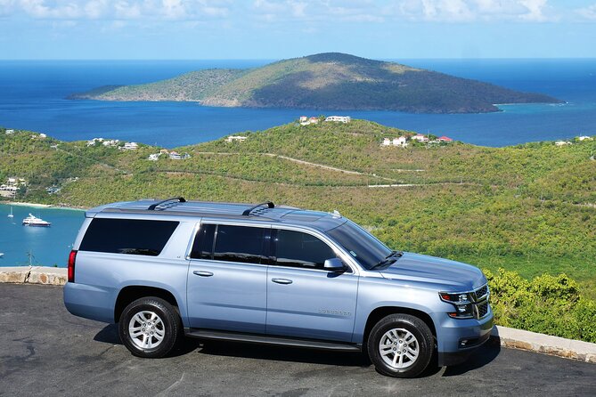 Luxury Sightseeing & Shopping Private Tour - 3 Hours - Mountain Top: banana daiquiris and Magens Bay views