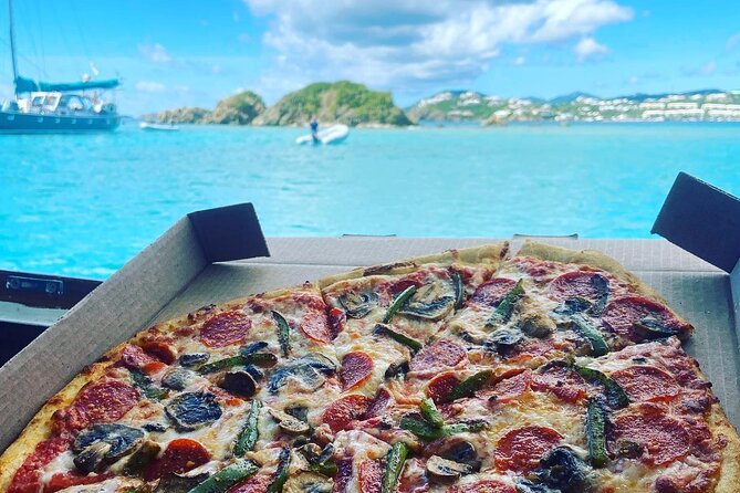 Pizza Pi Shuttle (Official) - Jet Ski Trip St Thomas - Reaching the Floating Pizza Pi Boat
