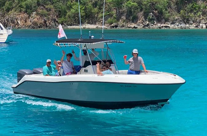 Private 6-Hour Island Hopping in US Virgin Islands - 500hp Hydro Sport - Water Island and Dinghy’s Beach Bar
