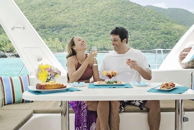 Private, Luxury Virgin Islands Sunset and Champagne Cruise for Twelve Guests - A private sunset cruise from Red Hook