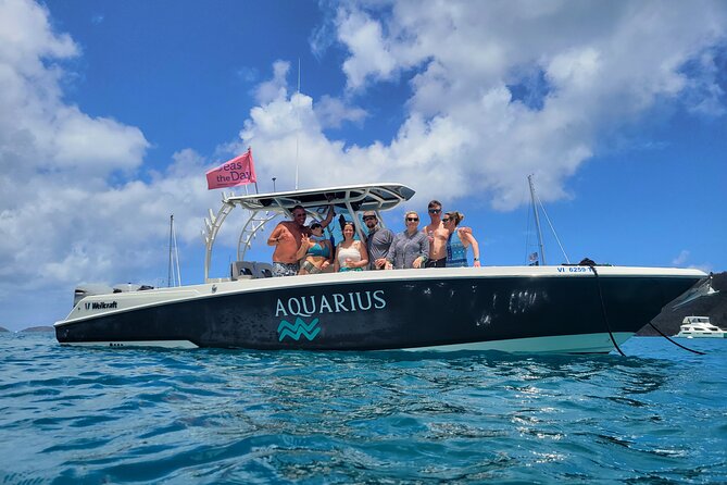 Private New Powerboat to St John & LimeOut. Full Day USVI - Key Points at a Glance