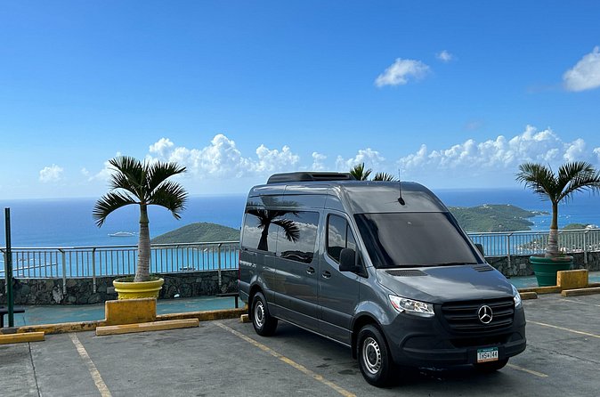 Private St. Thomas One Way Luxury Mercedes Van Limousine Service - Airport arrival versus departure pickup