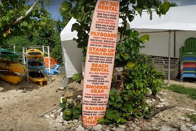 Rainbow Beach with Round-trip Transportation in St. Croix - Food, drinks, and restrooms make the stop practical