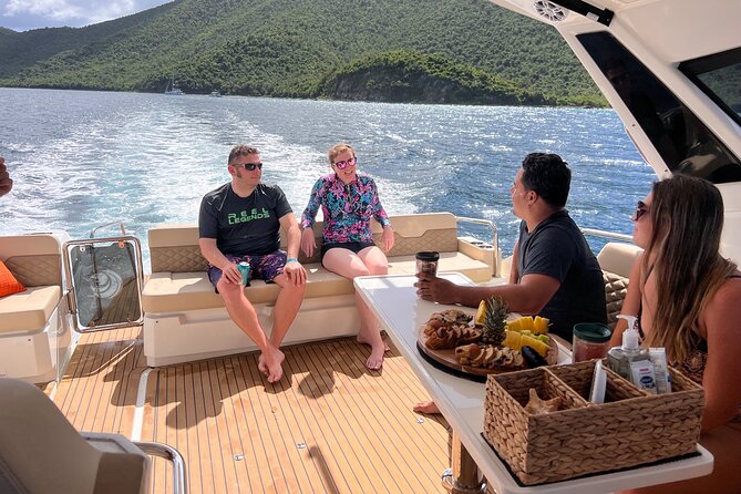 St. John Luxury Catamaran Turtle Snorkel and Cays Full Day - Maho Bay, palms, sand, and more snorkeling