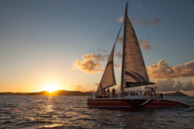 St. John Sail with Bar and Hors d'Oeuvres to Lovango Dinner - Sailing home under the stars