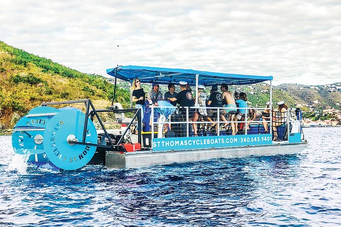 St. Thomas Cycleboats Water Island Trip - What makes the cycleboat different