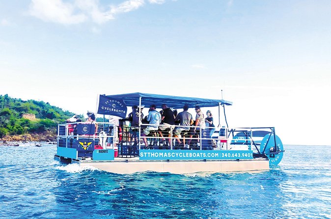 St. Thomas Cycleboats Water Island Trip - The social mood, music, and rum punch