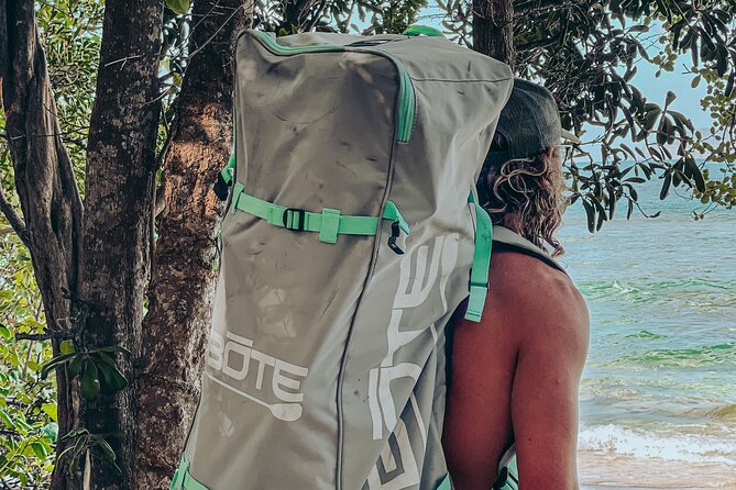 St. Thomas Multi-Day Paddleboard Adventure with Delivery - Inflating the SUP and getting ready