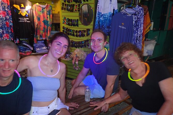 St Thomas Night Kayak Tour - Learning to handle a two-person kayak