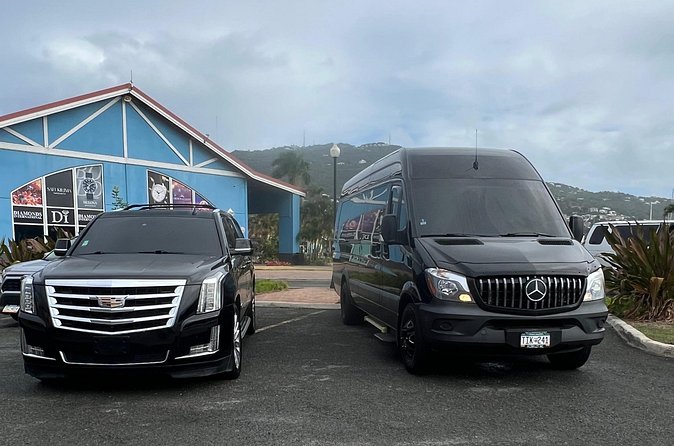 St Thomas Private Airport Transfer - Scenic overlooks, Drake’s Seat, and Mountain Top