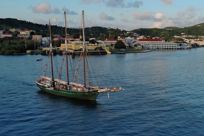 Sunset Sail Aboard the Tall Ship Denis Sullivan - St. Croix From the Water at Sunset